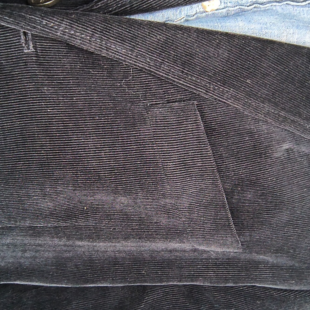 J. Crew Factory corduroy sport coat men's 44 R navy blue western blazer